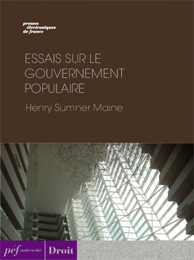ouvrage - Essais sur le gouvernement populaire de Henry Sumner Maine, 